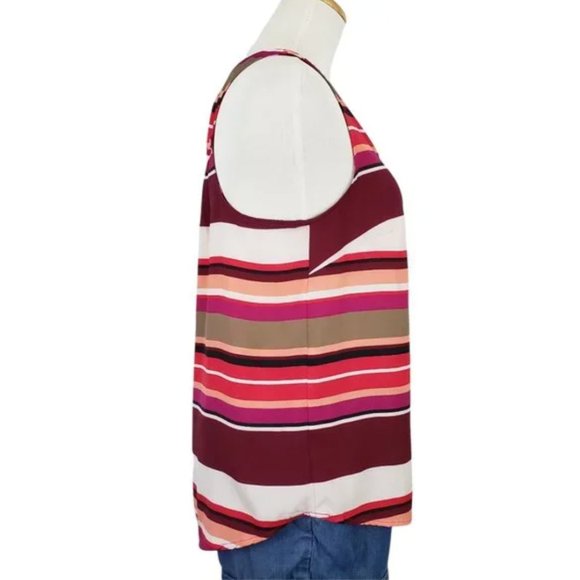 Mossimo Multicolor Stripe Racerback Tank Top szL - Picture 3 of 9